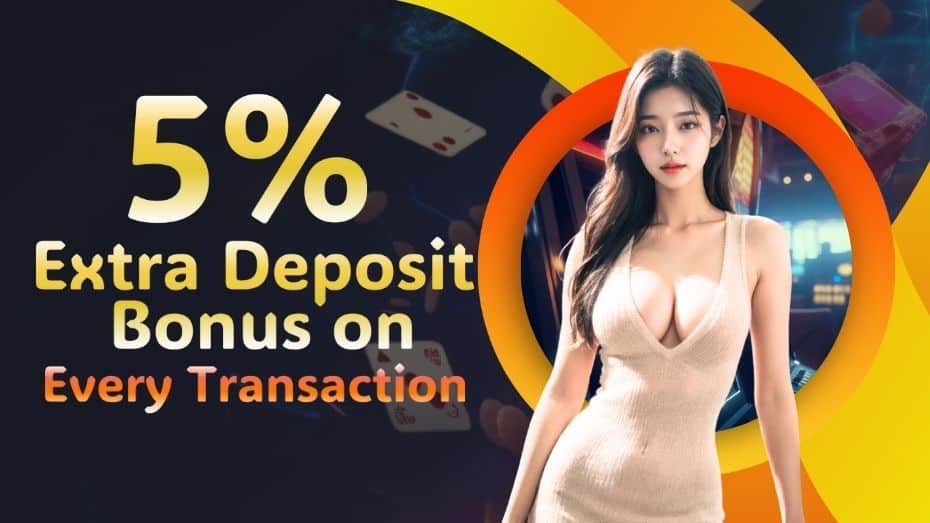 5% Daily Unlimited Live Casino Bonus